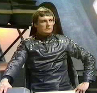 Fashion Notes: (Paul Darrow) 'It was Gareth's fault I ended up in leather. I got a call from June (Hudson) asking if I objected to wearing leather, and I said no, not at all. On the way in a cab to the fitting, she said that she had mentioned to Gareth that she would like him in leather and thigh-length boots, and he said he didn't think it was right for Blake, but he knew just the person for whom it would be perfect'.